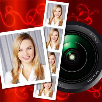 Dual ID Photo iPhone application for color or black & white passport photos