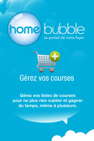 Home Bubble iPhone app Manage your shopping lists