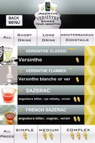 iAbsinthe Absinthe Cocktails by Versinthe