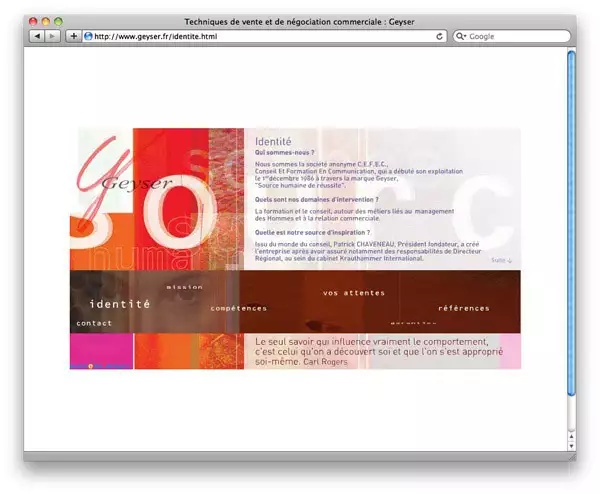 géiser coaching website