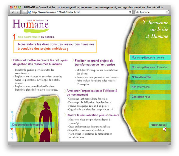 Site internet Humane Ressources Humaines