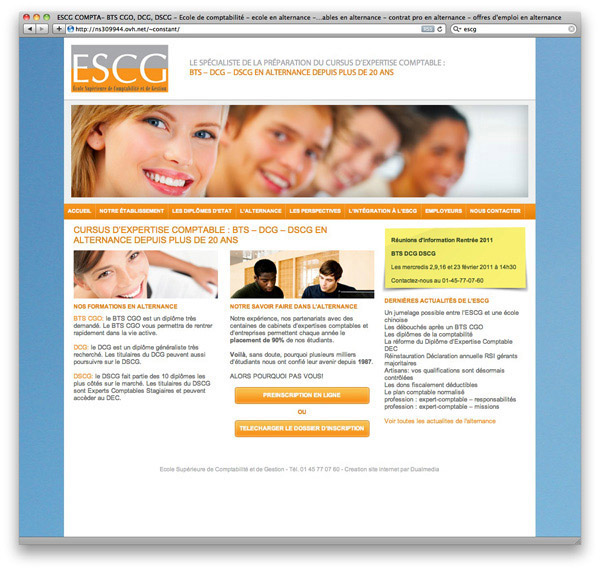 ESCG Accounting website