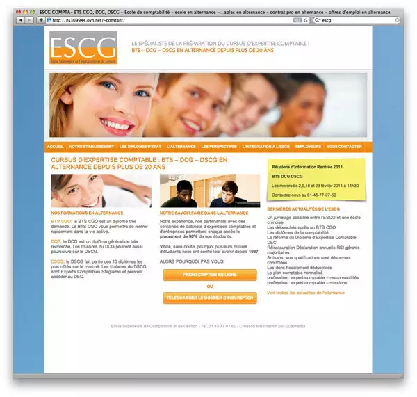 site internet escg compta site internet escg compta