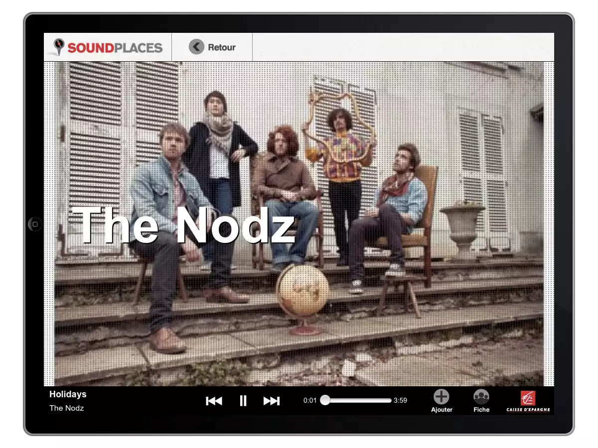 Application iPhone iPad Sound Places - Esprit Musique