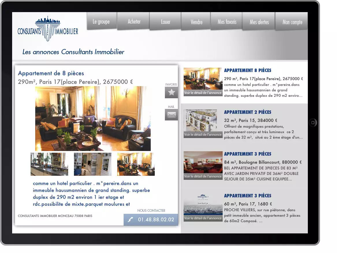 ipad application real estate consultants