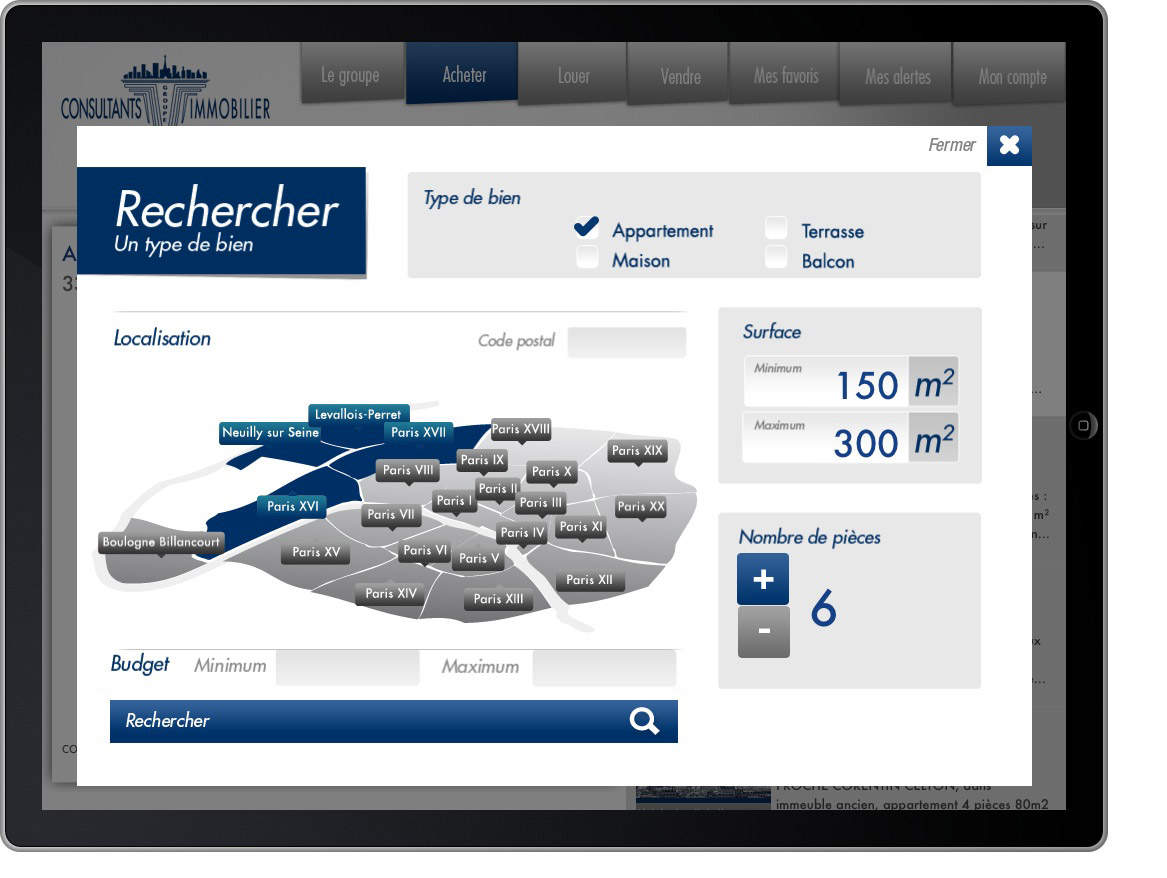 ipad application real estate consultants