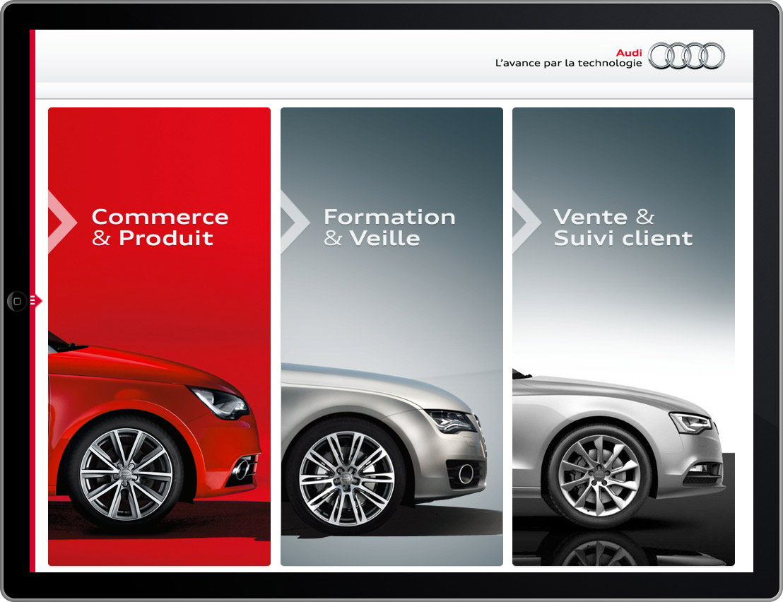 audi pro mobile ipad application