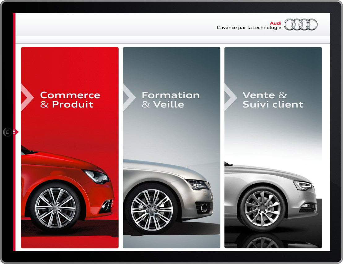 Application métier iPad Audi pro mobile