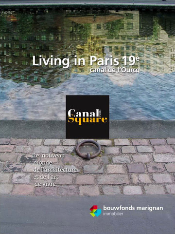 Application iPad Canal square Programme immobilier interactif neuf Paris 19ème