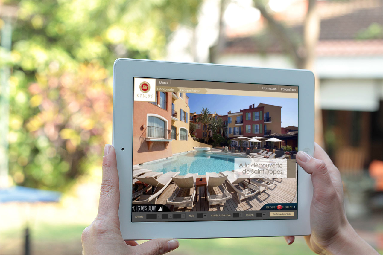 Application iPad iPhone Palace Byblos conciergerie