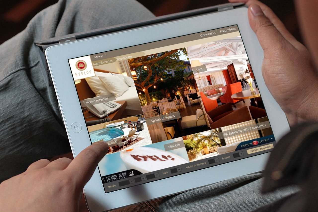 application ipad iphone palace byblos conciergerie