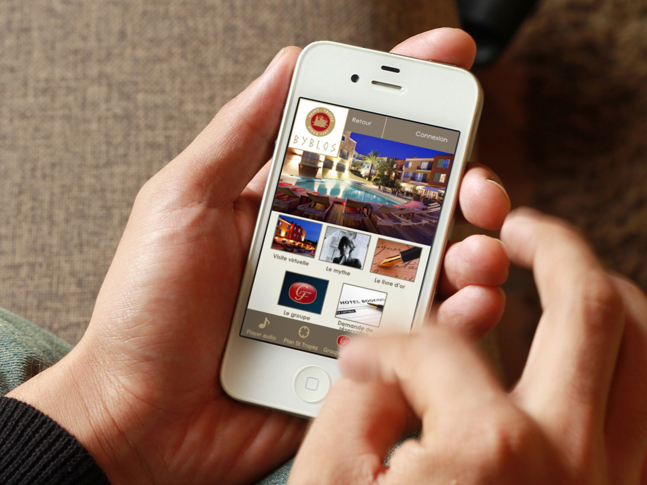 iphone application palace byblos conciergerie