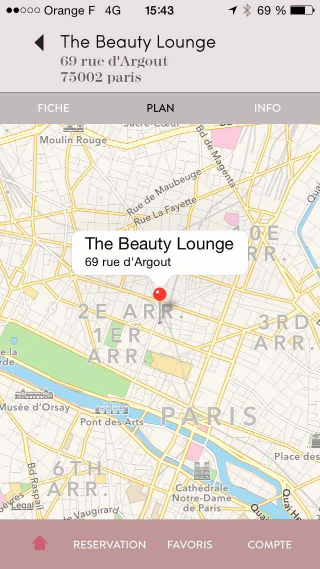 Application iphone Sublime et vous la plateforme de réservations en ligne pour tous vos soins beauté et bien-être