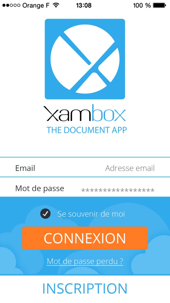 application iphone xambox coffre fort