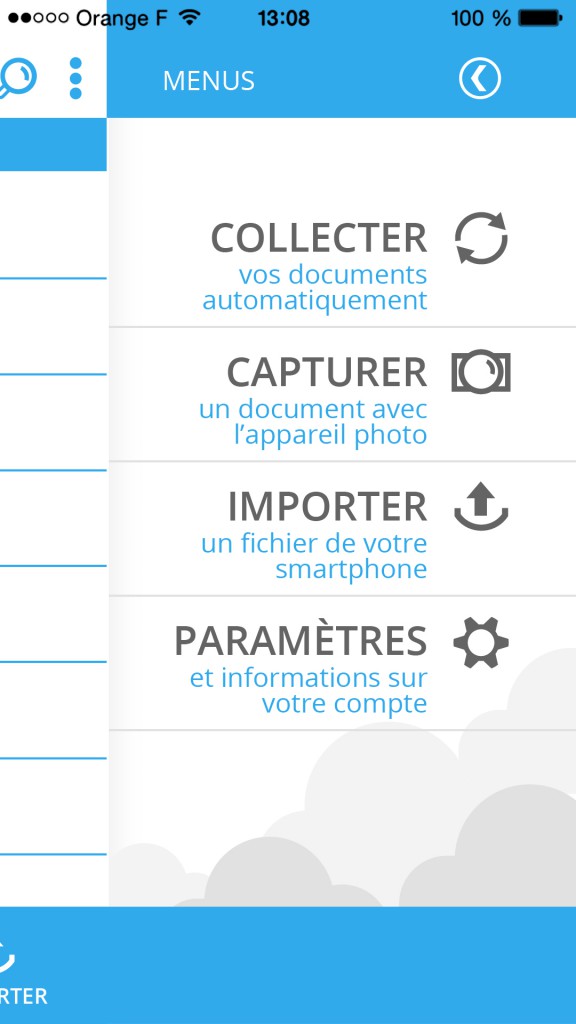 Application mobile iPhone Xambox qui centralise tous vos documents