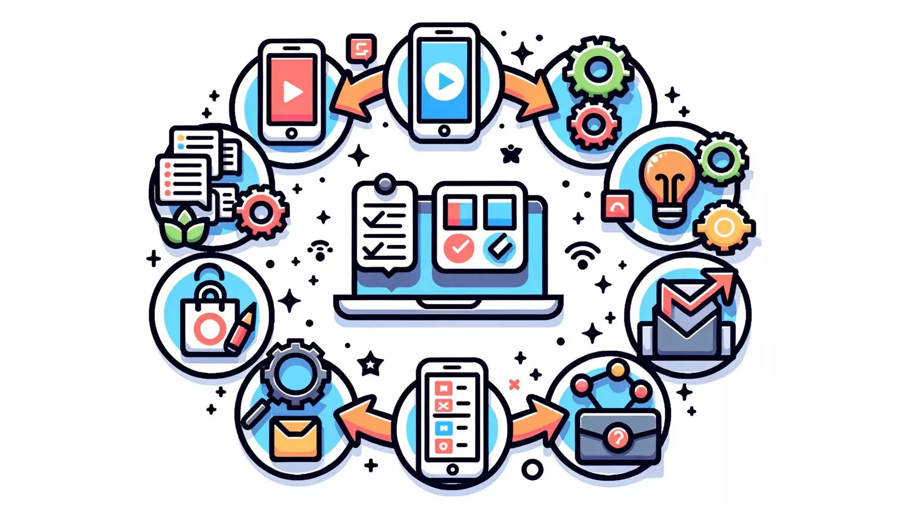 The essential steps for creating a mobile application