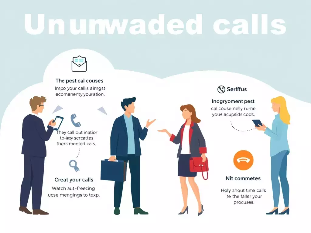 Image illustrant des situations de démarchage téléphonique