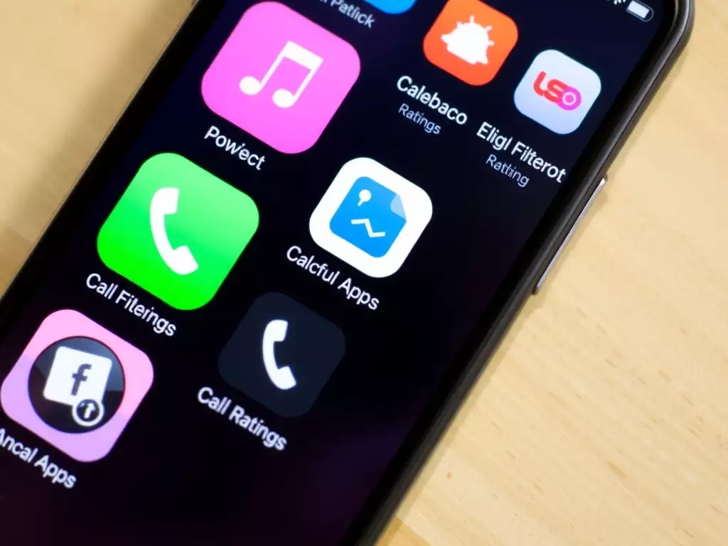 Icônes d'applications pour filtrer les appels sur un smartphone