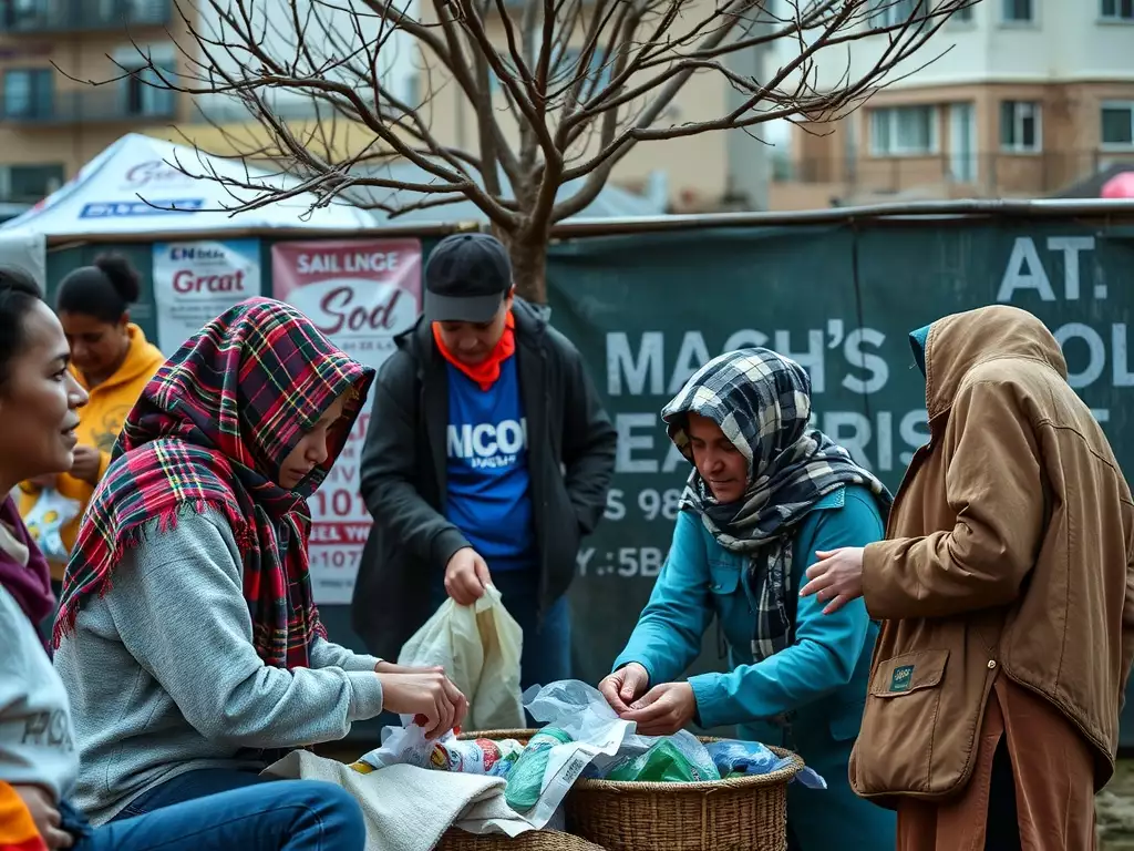 Women taking part in a charity event, illustrating how cryptocurrency can support charities.
