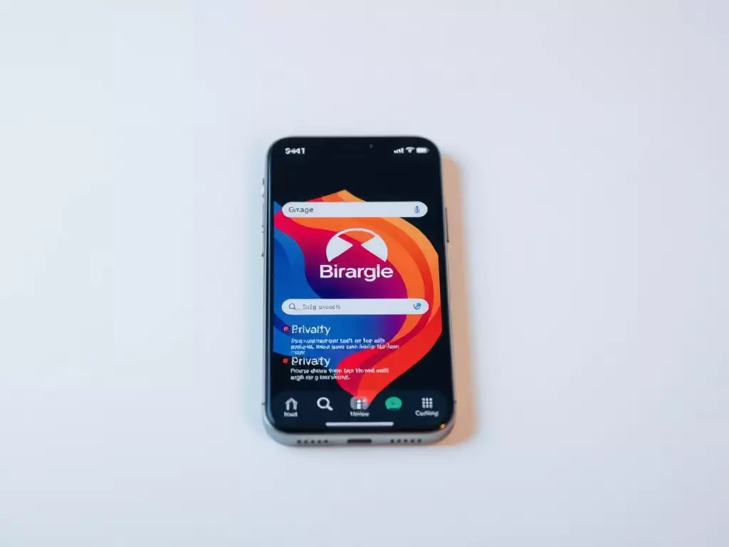 An iPhone displaying the Brave proxy browser interface