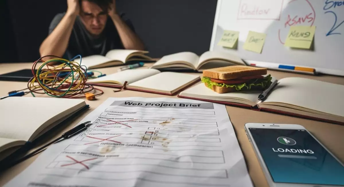 Erreurs courantes dans un brief pour agence web