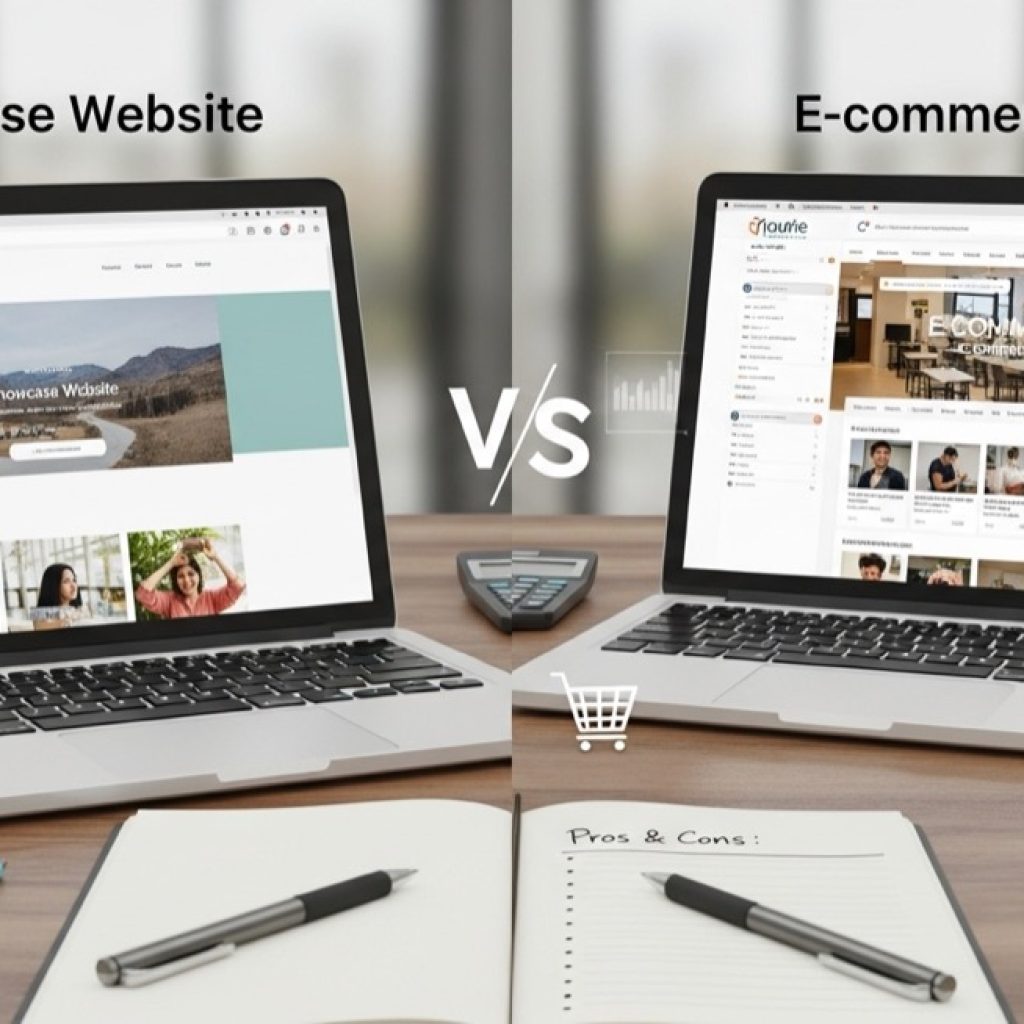 Showcase website vs. e-commerce: which choice for your SME?