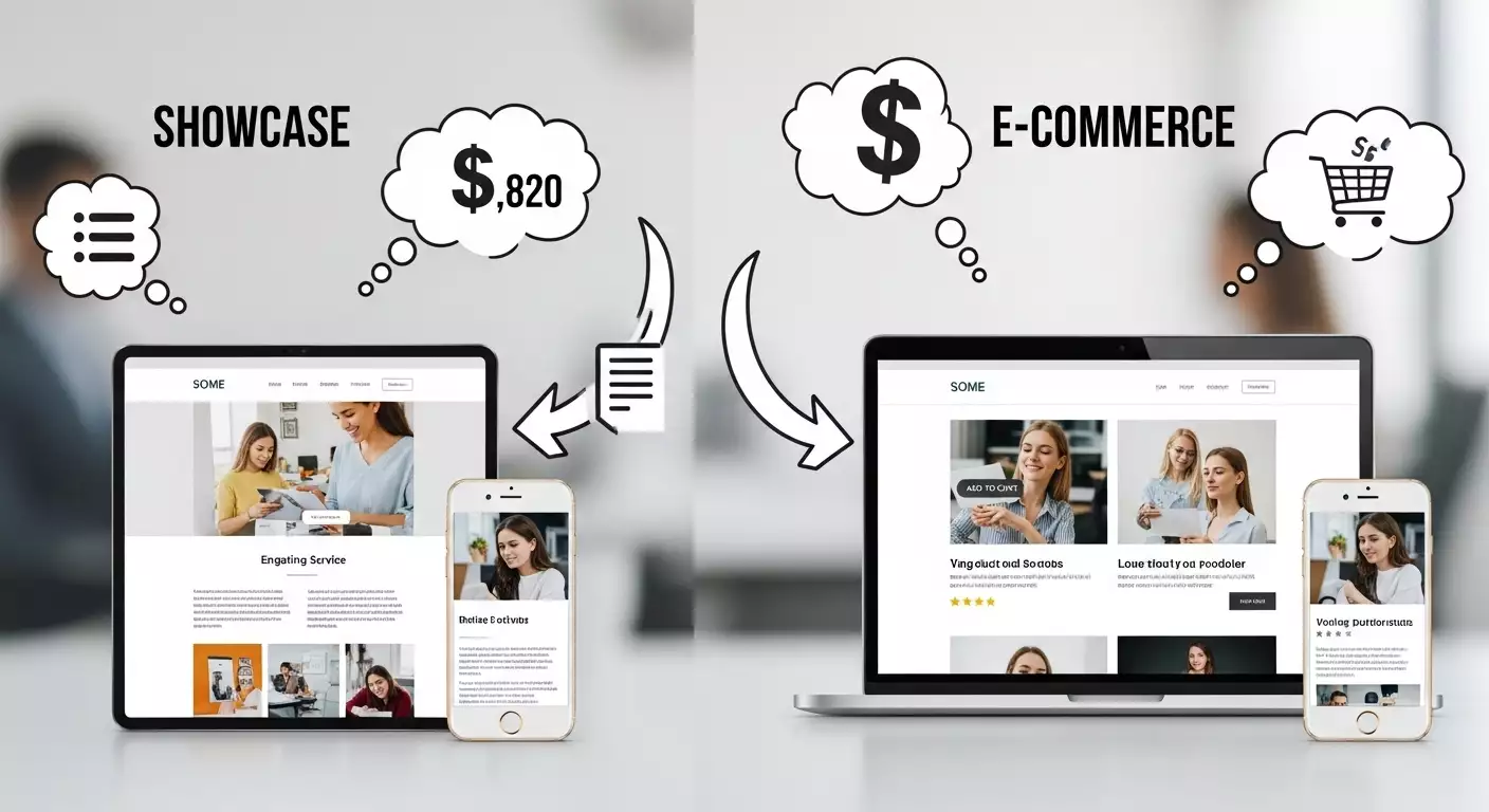 Site vitrine vs. e-commerce : quel choix pour votre PME ?