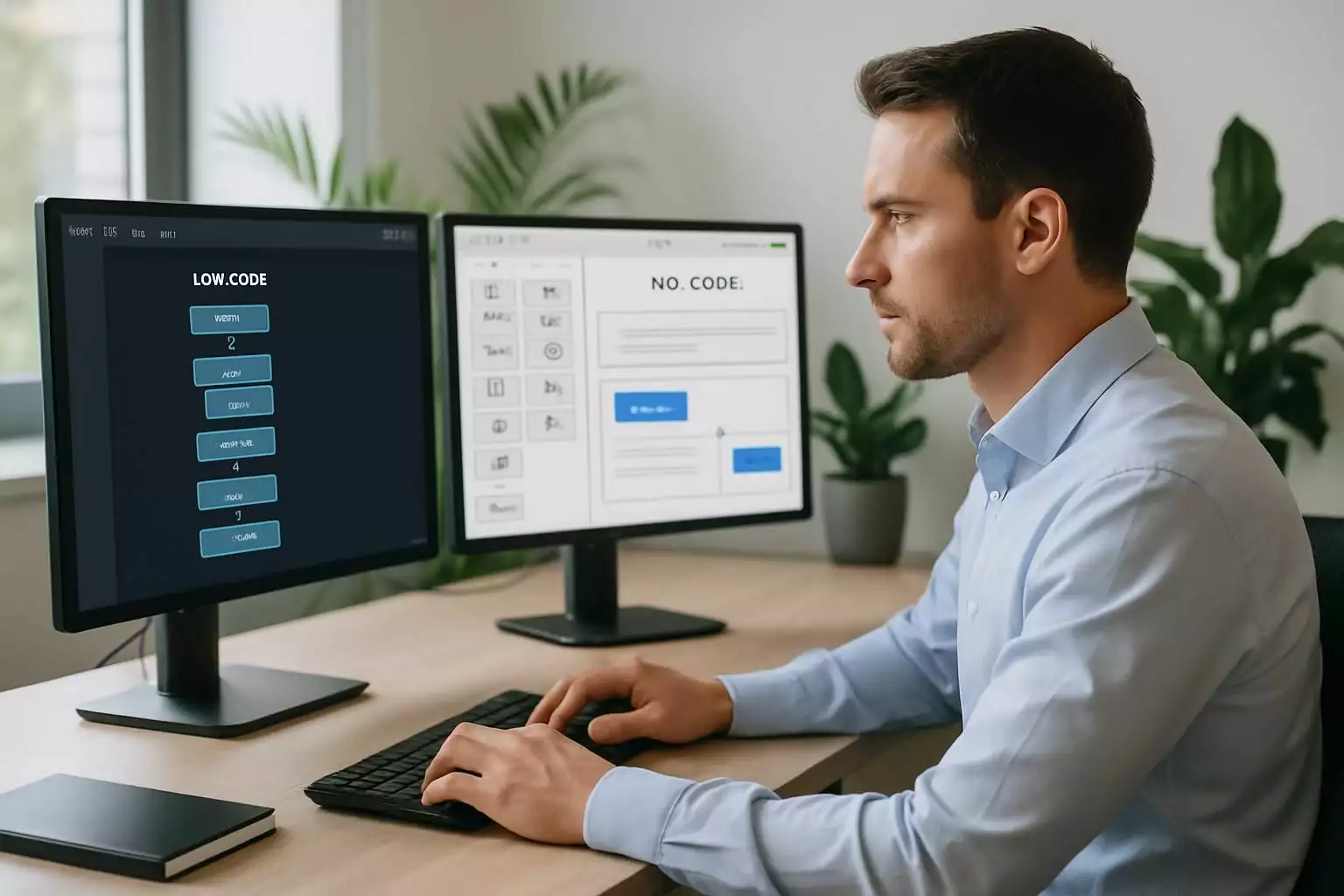 Découvrez les différences entre les plateformes low-code et no-code, ainsi que des conseils pratiques pour choisir la solution idéale selon vos besoins de développement d'applications, même sans compétences techniques.