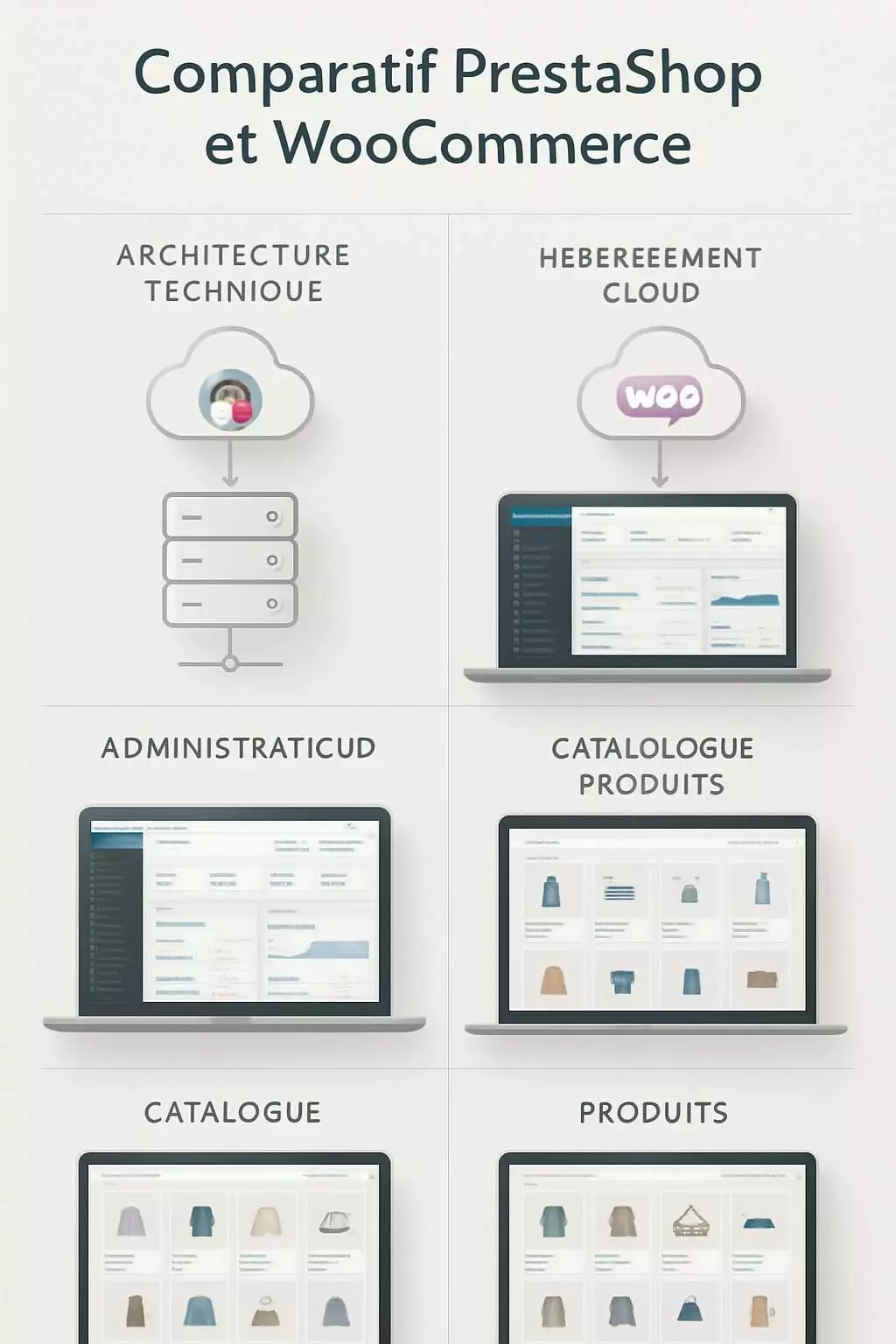 Compara PrestaShop y WooCommerce para descubrir las principales diferencias entre estas dos soluciones de comercio electrónico. Encuentra la plataformaforme ideal para crear y gestionar tu tienda online según tus necesidades.