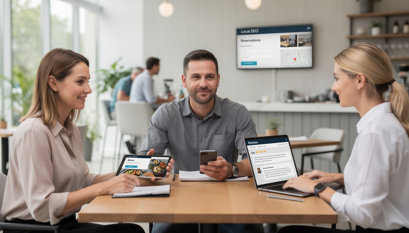 Site web pour restaurant : menu, réservation, avis et SEO local