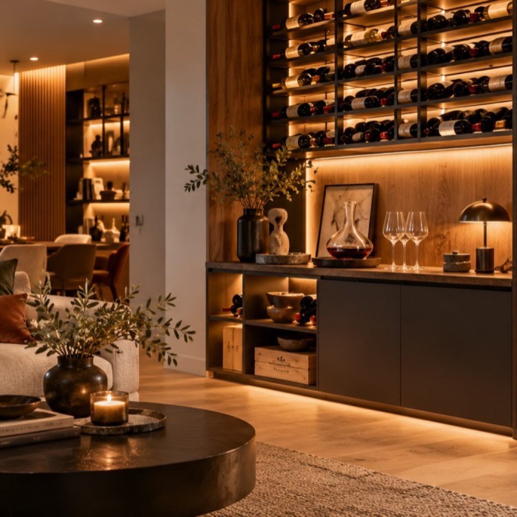 Aménagement d'intérieur : comment intégrer un espace vin tendance dans son séjour