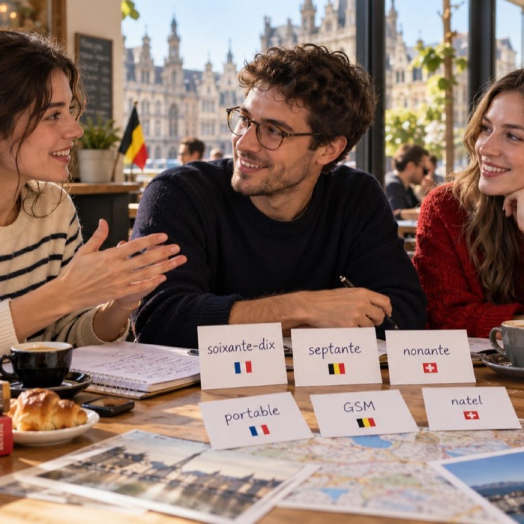 La différence entre le français de France, de Suisse et de Belgique
