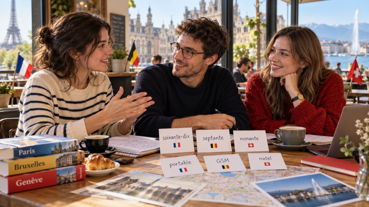 La différence entre le français de France, de Suisse et de Belgique